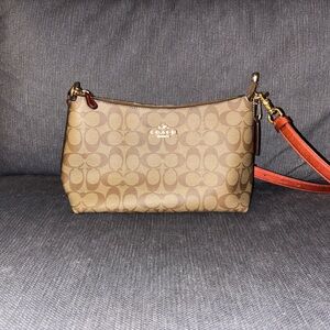 Coach Brown Crossbody Bag with Signature Style